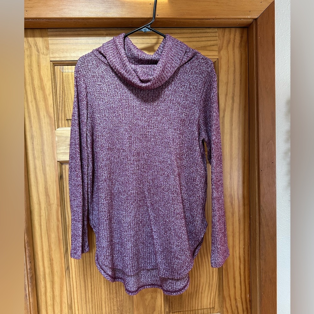 St. John's Bay Burgundy Cowl Neck Sweater
